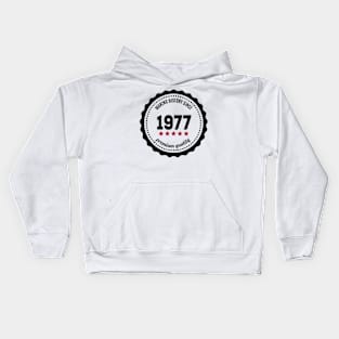 Making history since 1977 badge Kids Hoodie